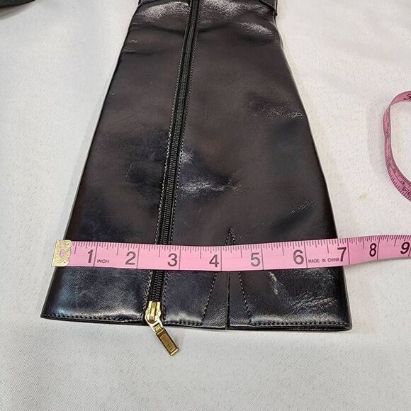 Marruecos Women's 5 Black Leather Knee-High Riding Boots Columbian - Picture 11 of 13